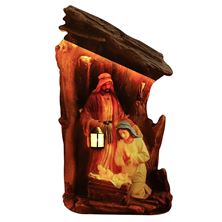 SILENT NIGHT LIGHTED OUTDOOR NATIVITY